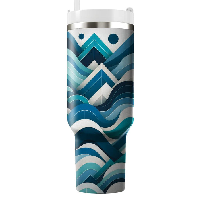 Geometric Wave Form  Tumblers For Gifts