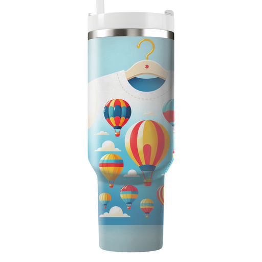 Whimsical Hot Air Balloons Travel Tumblers