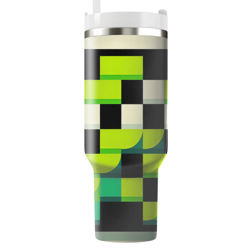 Retro Checkerboard  Custom Tumblers