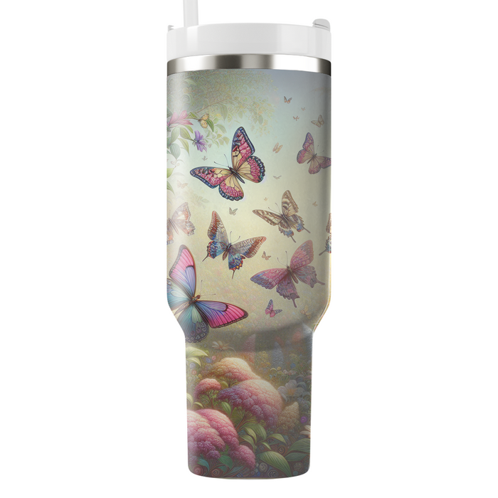 Artistic Butterfly Garden  Tumbler Cups