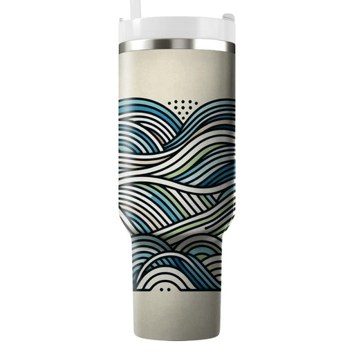 Artistic Line Pattern  Custom Tumblers