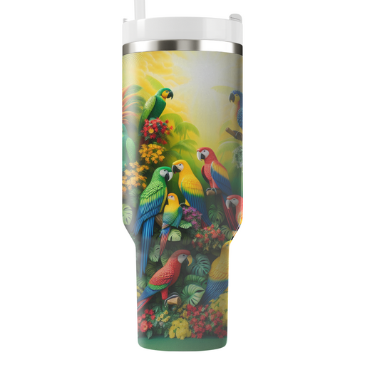 Funky Parrot Party  Tumbler Cups