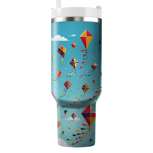 Whimsical Retro Kites  Personalized Tumblers