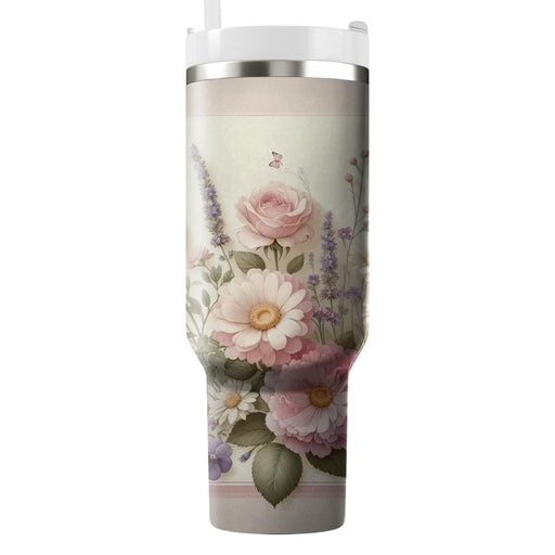 Timeless Floral Whimsy  Unique Tumblers