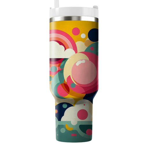 Vibrant Groovy Circles  Tumblers For Gifts