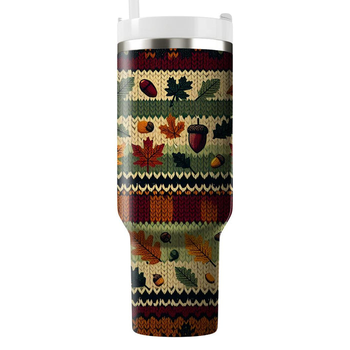 Autumn Cozy Knit  Decorative Tumblers