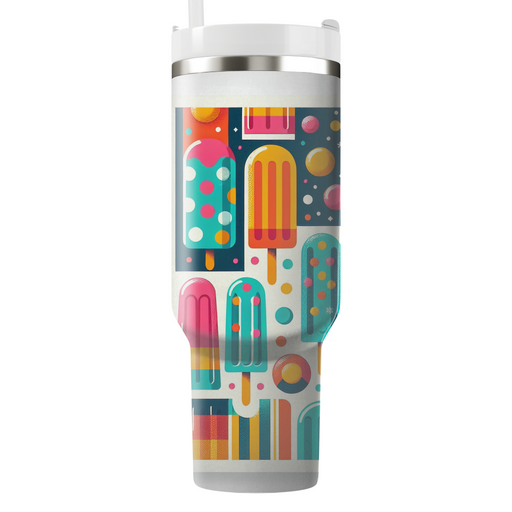 Retro Popsicle Art Print Custom Tumblers