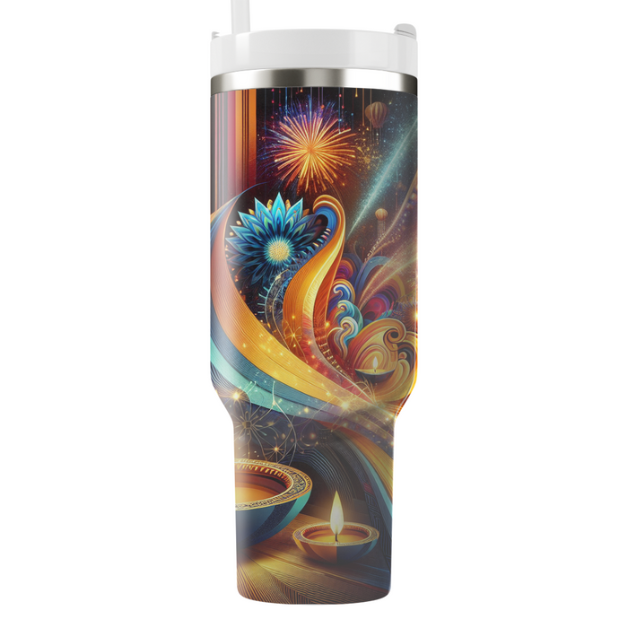 Lightwaves Of Diwali - A Surreal Experience Tumblers For Gifts