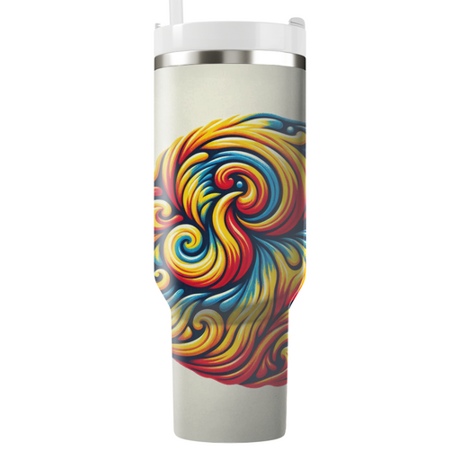 Hippie Tie Dye Swirl  Personalized Tumblers