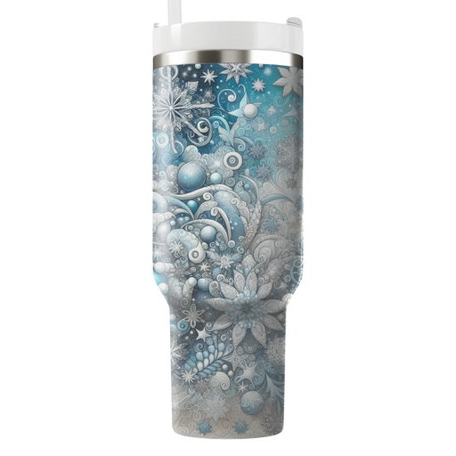 Winter Joyful Snowflakes  Custom Tumblers