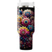 Floral Kaleidoscope  Tumbler Cups