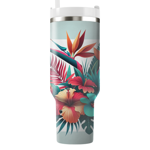 Tropical Paradise Fusion Personalized Tumblers