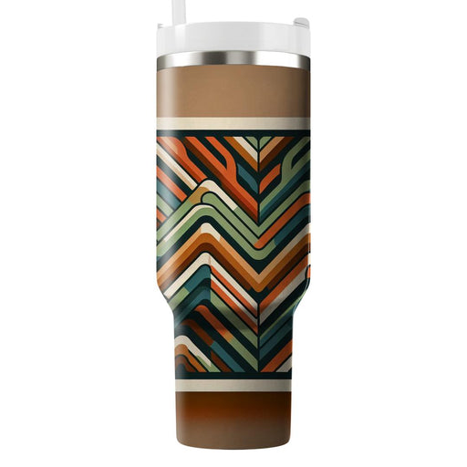 Zigzag Chevron Charm  Insulated Tumblers