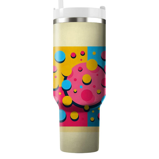 Playful Polka Dot  Tumblers With Lids