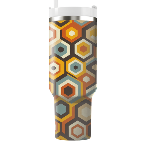 Retro Hexagon  Insulated Tumblers