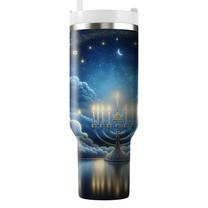 Twilight Whispers - A Hanukkah  Tumbler Cups