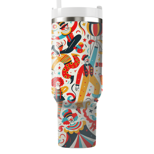 Charming Circus Scenes Travel Tumblers