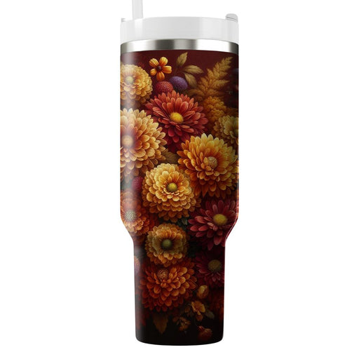 Autumn Blossom Elegance  Unique Tumblers