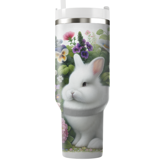 Floral Bunny Blossom  Decorative Tumblers