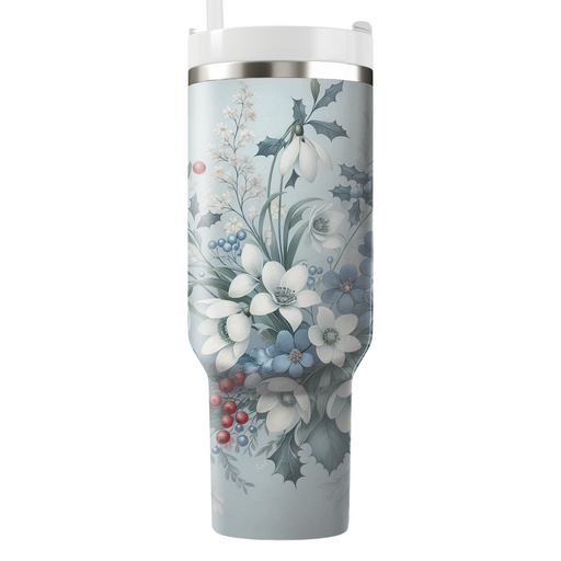 Winter Wonderland Floral  Tumblers For Gifts