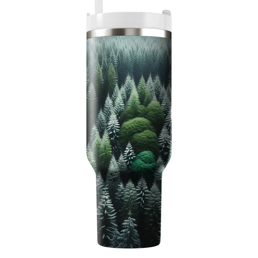 Winter Evergreen Enchantment  Decorative Tumblers