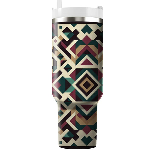 Aztec Inspired Triangle  Personalized Tumblers