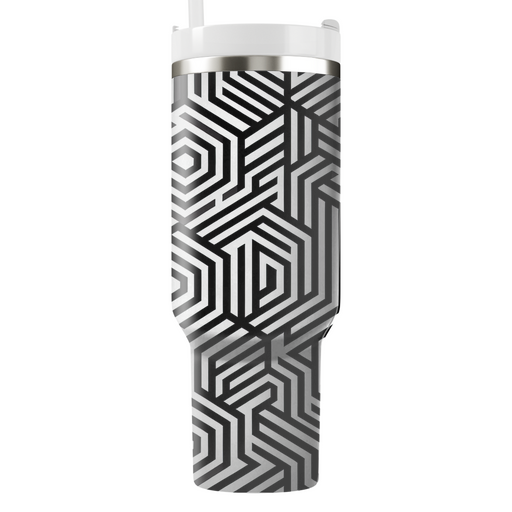 Minimalist Hexagon Outline  Insulated Tumblers