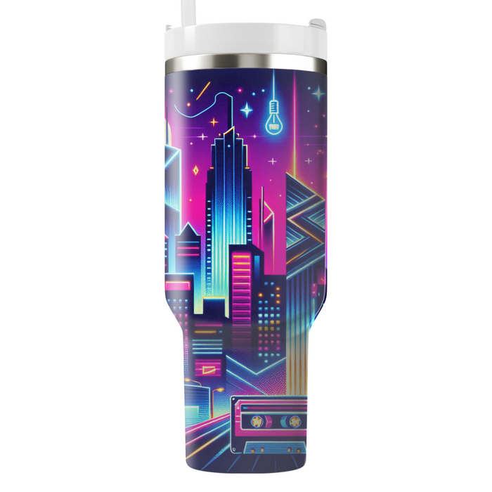 Radical 80s Neon Streets Insulated Tumblers