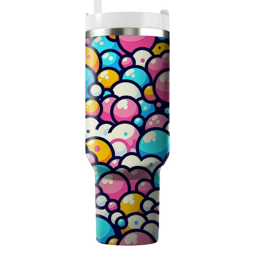 Playful Bubbles Pattern  Tumblers With Lids