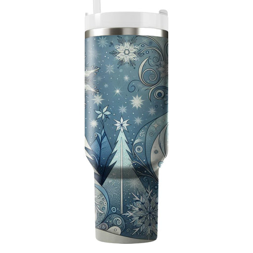 Whimsical Yule - A Festive Winter  Tumbler Cups