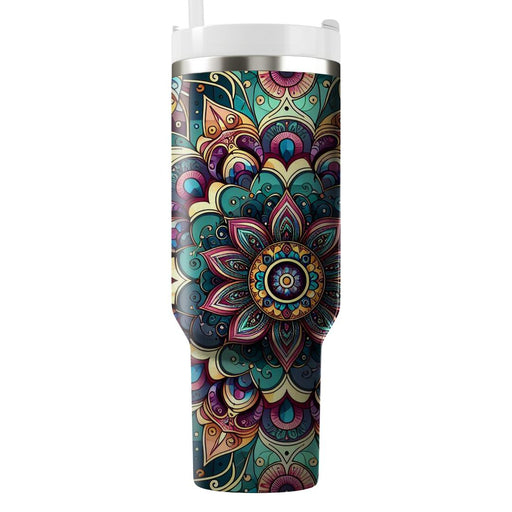 Vibrant Mandala Fusion  Decorative Tumblers