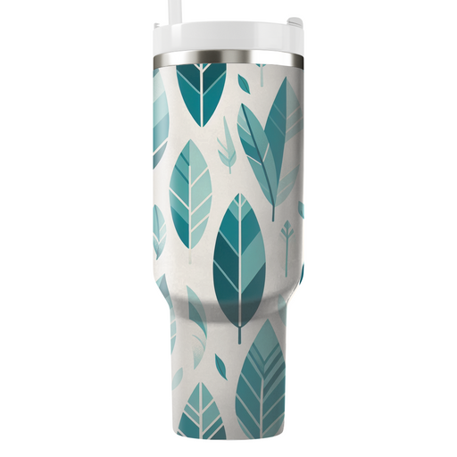 Stylized Feather Pattern  Insulated Tumblers