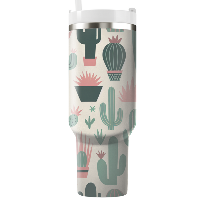 Geometric Cactus Pattern  Decorative Tumblers