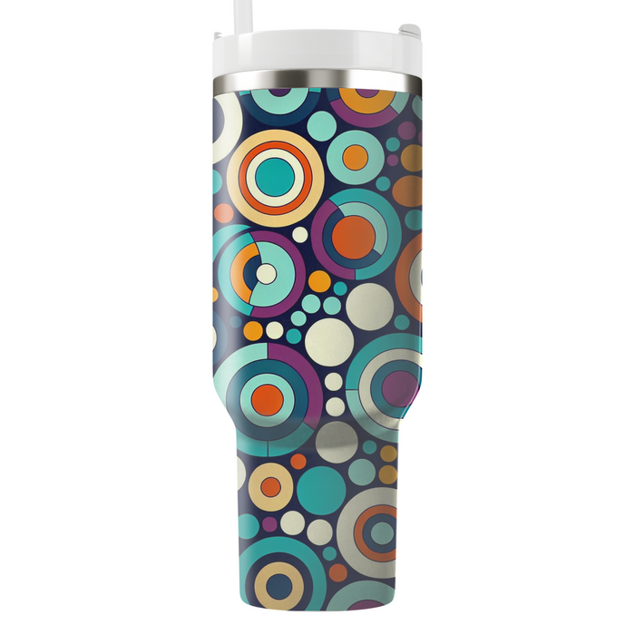 Bold Circular Mosaic  Unique Tumblers