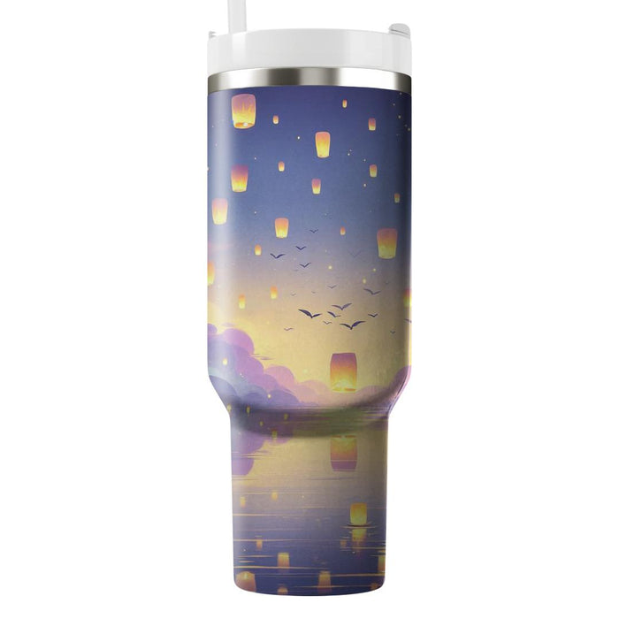 Floating Lanterns - Loy Krathong Festival  Custom Tumblers