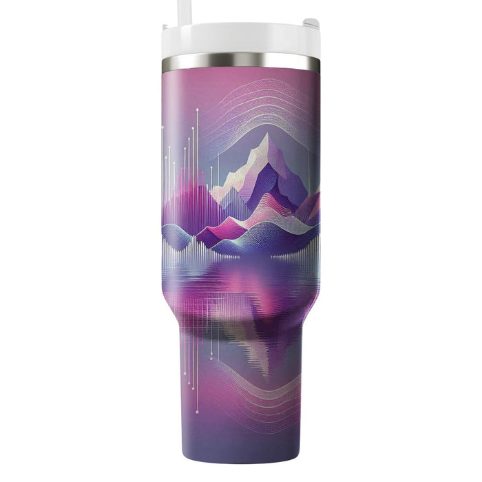 Synthwave Mirage  Personalized Tumblers