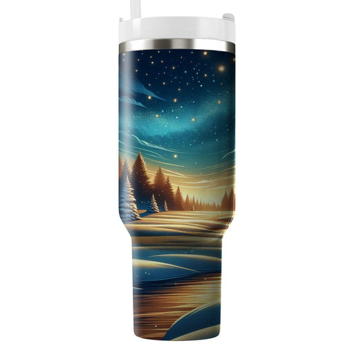 Winter Evening Glow  Tumblers With Lids