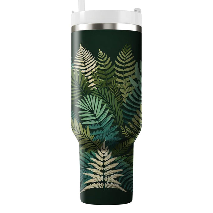 Earthy Fern Fantasy  Unique Tumblers