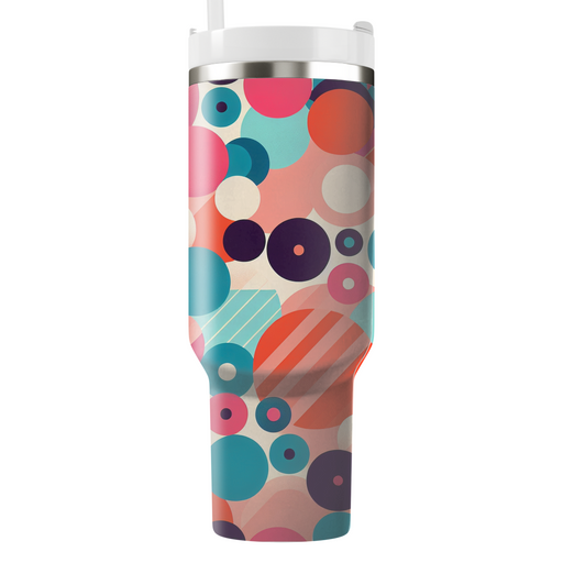 Abstract Circles Of Color  Custom Tumblers