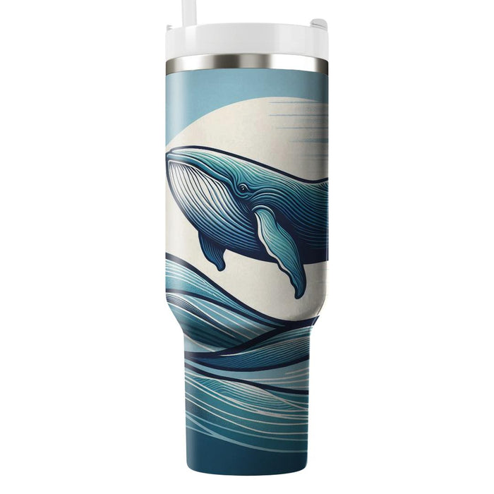 Gentle Whale Encounter  Tumbler Cups