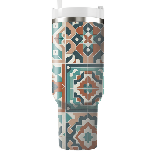 Artisan Tile Print  Unique Tumblers