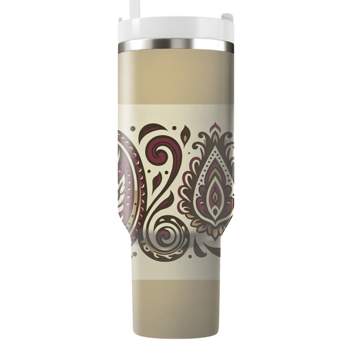 Charming Paisley Design Tumbler Cups