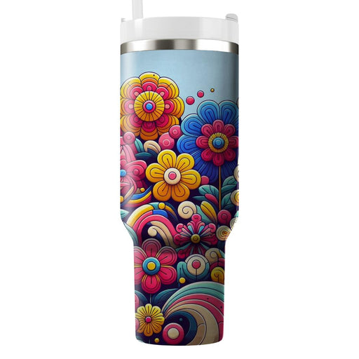 Sunkissed Flower Power  Decorative Tumblers