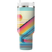 Vibrant Rainbow  Tumblers With Lids