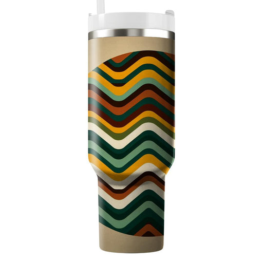 Zigzag Vibes  Tumblers With Lids