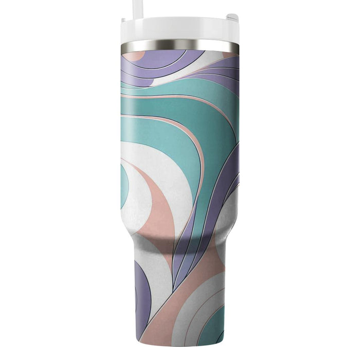 Abstract Curvy Lines  Tumblers With Lids