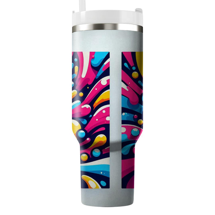 Vibrant Paint Splash  Custom Tumblers