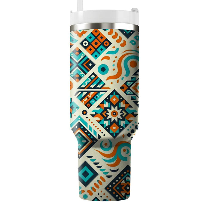 Vibrant Tribal Patterns  Insulated Tumblers