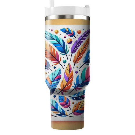 Funky Feather Patterns  Tumbler Cups