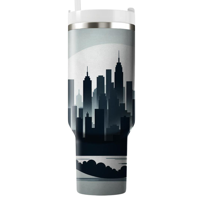 Urban Skyline Silhouette  Decorative Tumblers